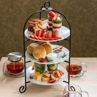 4/9Start！＜お料理のみ＞まりひめのアフタヌーンティーセット～Shinryoku～