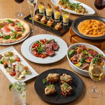 【디럭스 플랜】특별한 한때를 물들이는 호화 디너 코스♪전9품 6,500엔