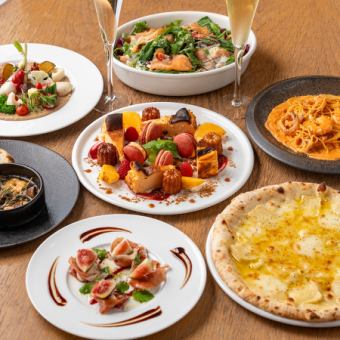 【女生派對套餐】選用時令食材，搭配各式甜點，享受奢華體驗♪ 包含氣泡酒祝酒