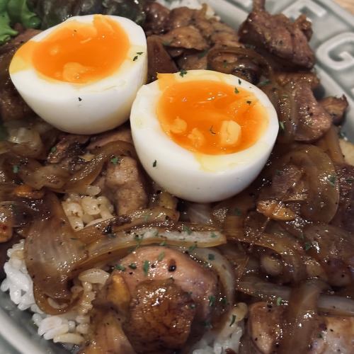 地鶏もも焼き丼