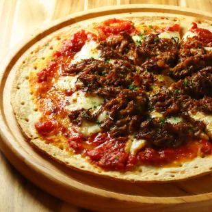 自家製プルドポークpizza