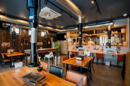 清潔感のある広い店内で◎