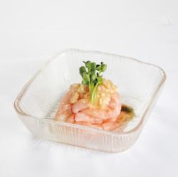 甘海老の玉葱麹漬け