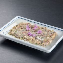 地アジ酢なめろう