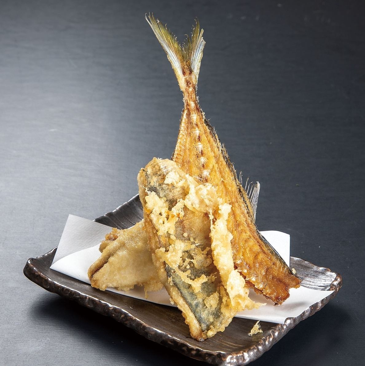 房州で獲れたアジを天ぷらでご提供！千産千消がモットーです！