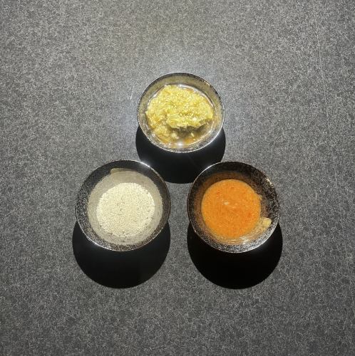 【当店自慢】特製薬味　spice３種