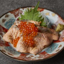 Grilled salmon roe (smoked)