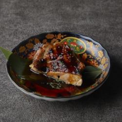 Grilled chicken thigh with secret sauce (smoked)