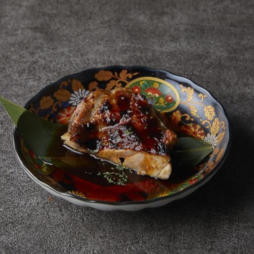 Grilled chicken thigh with secret sauce (smoked)