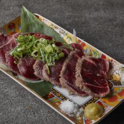 Seared beef with salt and wasabi
