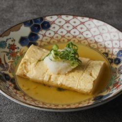 出汁たっぷり! だし巻きのお浸し
