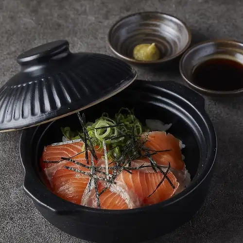 サーモンの山葵醤油ご飯