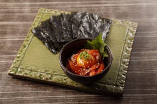 Toro salmon yukhoe ~ Korean glue ~