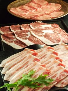 오늘의 홋카이도 산 브랜드 돼지 고기 샤브샤브 장미