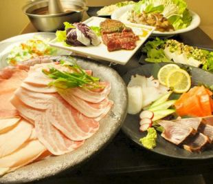 【品质至上】日式“别墅度假村”8道菜式套餐，在精美私人包间享用，2.5小时畅饮，仅需4500日元。