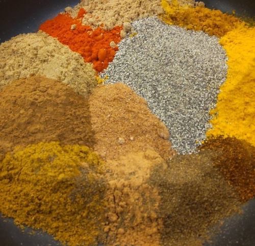 Curry powder is an original combination of 15 kinds