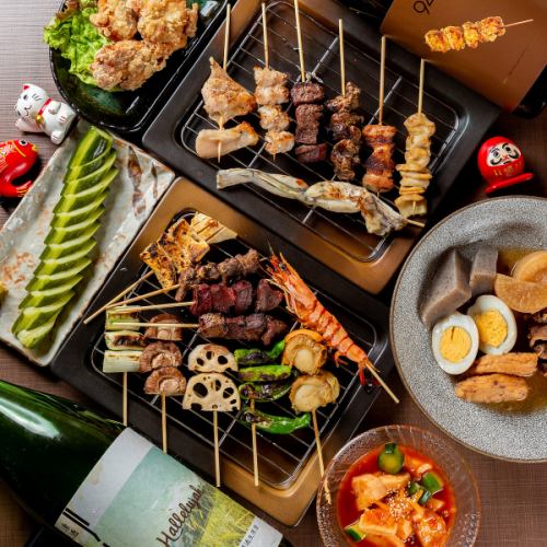 [Special sauce added from opening] A wide variety of skewers including beef skewers, pork, chicken, animals, fish, vegetables, meatball skewers, and more!