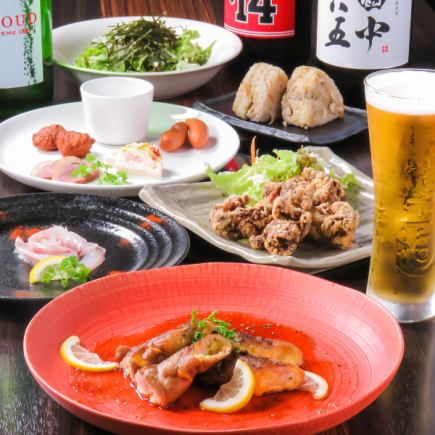 【当日OK】前菜5種、カルパッチョ、豚肉のミルフィーユソテー含む全11品3000円