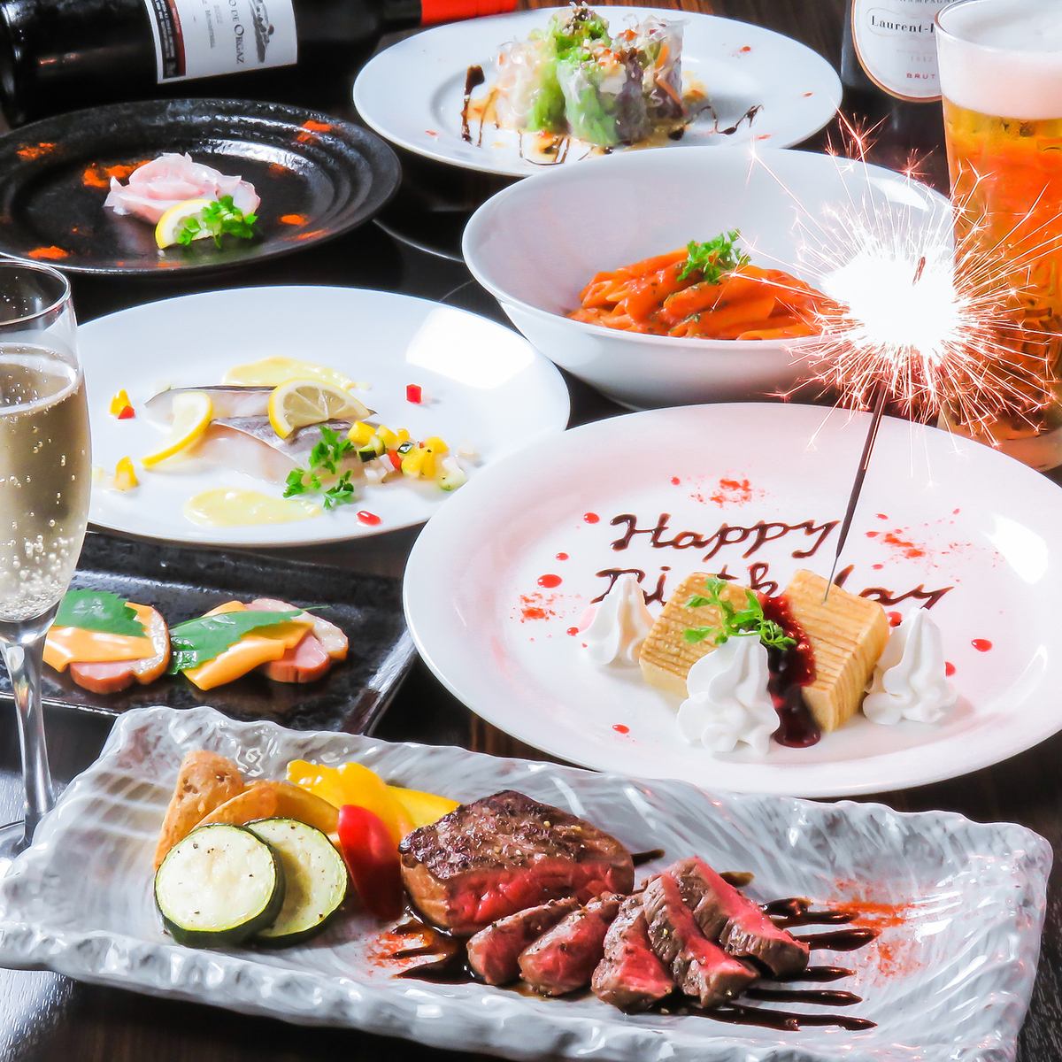 【各種お祝い】コース利用でデザートプレート≪1000円→無料≫