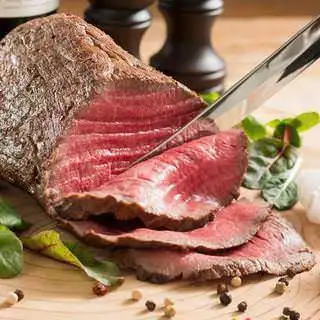 aged roast beef plate