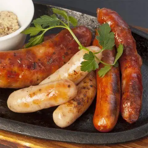 Assorted grilled sausages