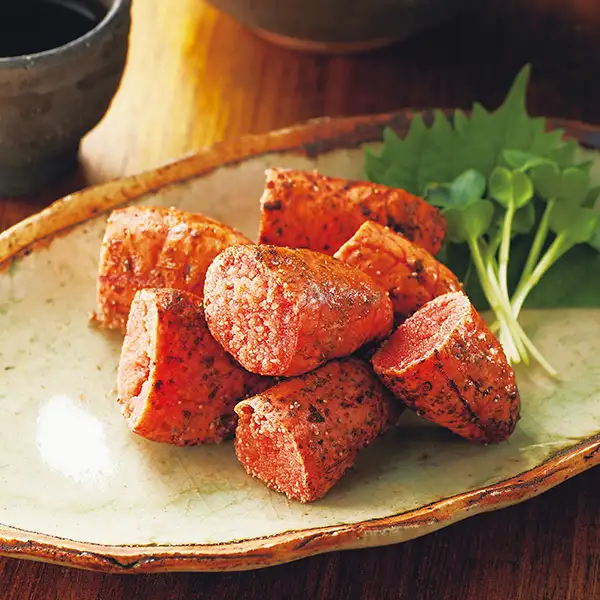 Broiled marinated cod roe