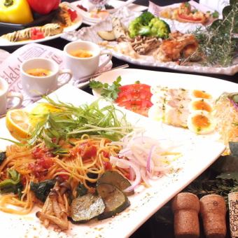 For welcoming/farewell parties and company parties ☆ 13-course meal (7 appetizers, 1 dessert) with 2 hours of all-you-can-drink for 5,500 yen (tax included)