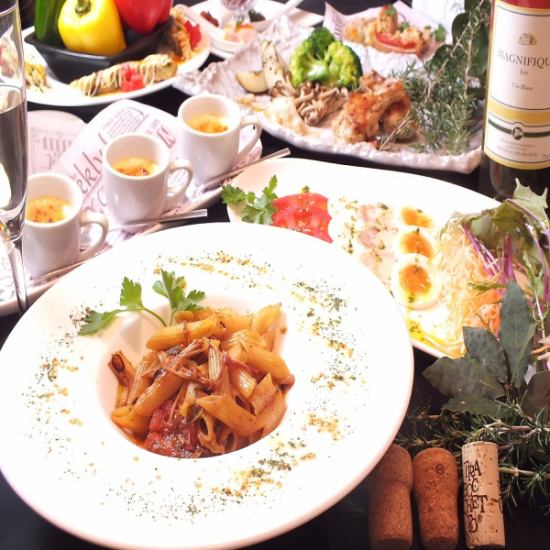 享受新鮮的宮崎成分和正宗的意大利美食，在城市的一個隱蔽的餐廳享受☆