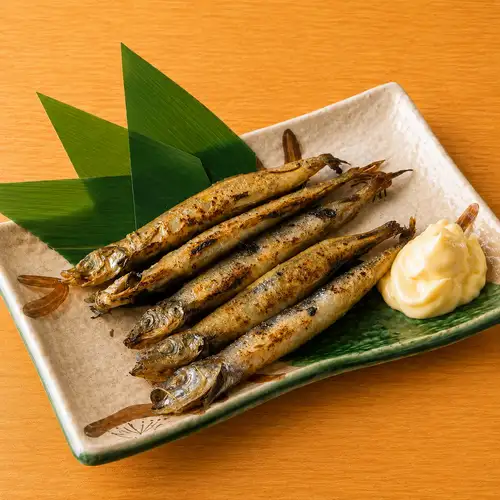 烤柳叶鱼（胡瓜鱼）