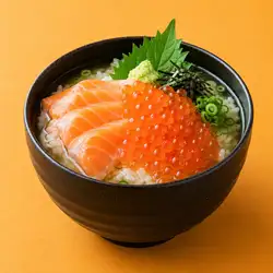 三文鱼和三文鱼籽米粥