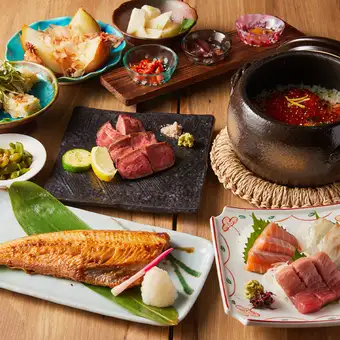 ■ 3-hour all-you-can-drink "ISARIBI" course: Grilled whole ayu fish, sushi with fish roe, and more (9 dishes in total) 5500 yen ⇒ 4500 yen