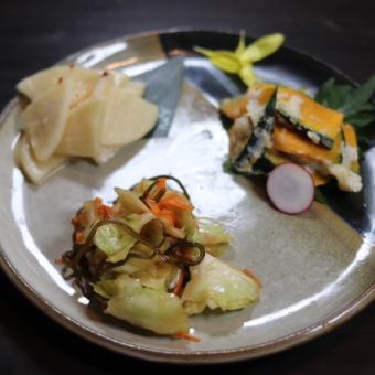 自家製漬物3種盛り合わせ
