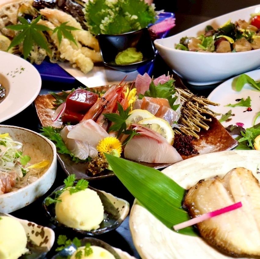 厳選された旬のお魚とオリジナリティ溢れる創作料理を堪能できるお店！