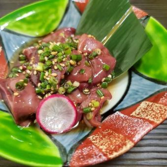 超新鮮 レバーのごまネギ和え