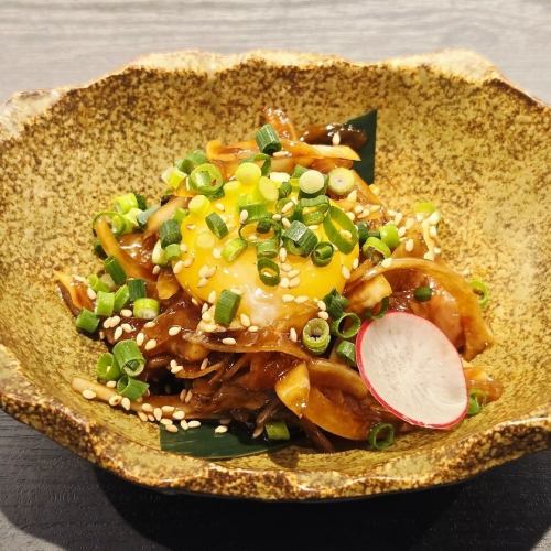 むね刺しのピリ辛ユッケ