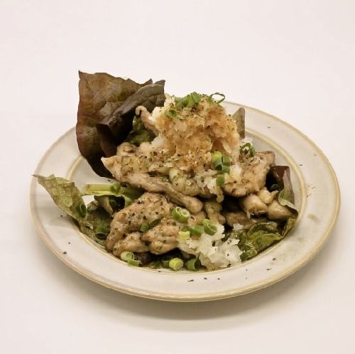 Skipper with grated daikon radish and ponzu sauce