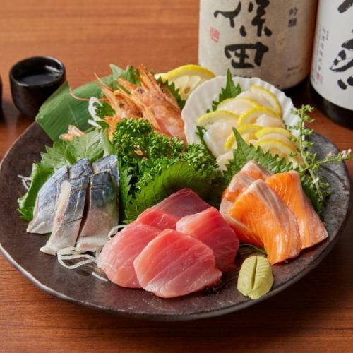 5 kinds of sashimi (for 2-3 people)
