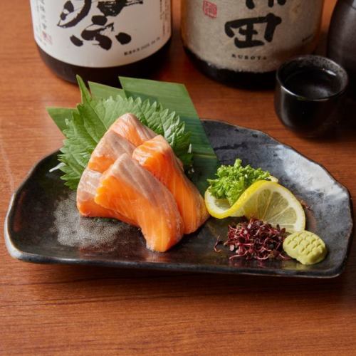 Salmon sashimi