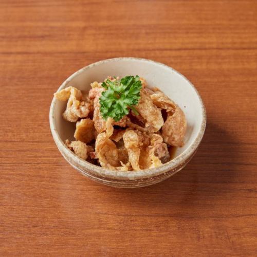 Chicken skin ponzu