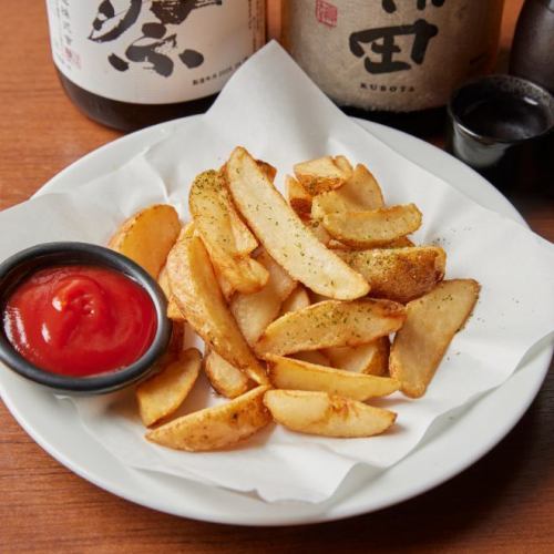 French fries with skin