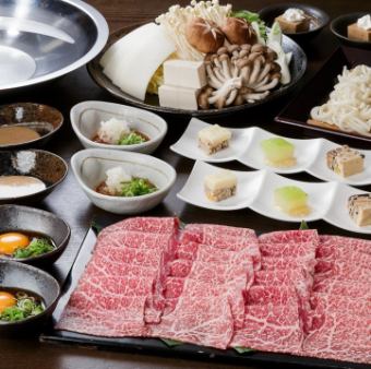 Dinner course ≪Special black rib roast shabu-shabu course≫ 8,500 yen (for one person)