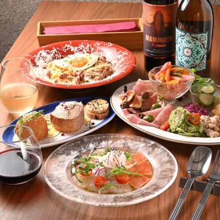 【dinner限定】お料理のみのグランデプラン　4500円(税込)※お写真は一例です