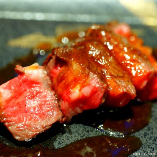 Aged beef steak 1g = 10 yen~