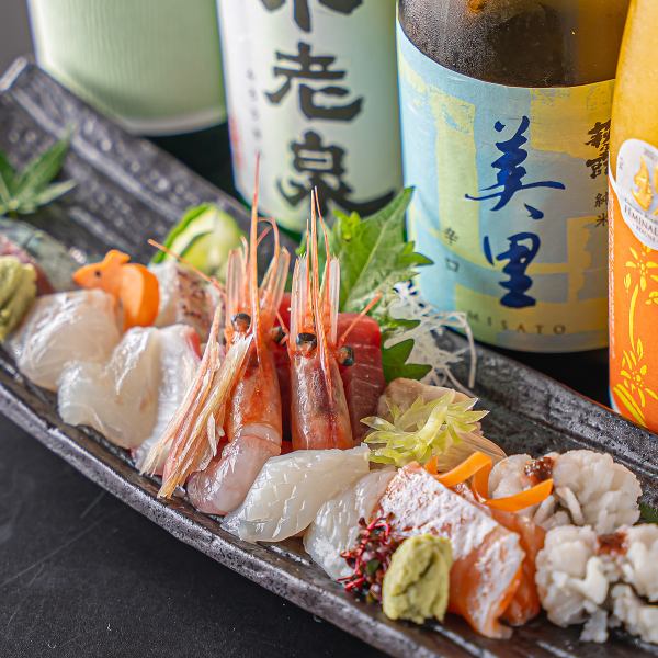 【人気メニュー】日替わりのお造り盛り合わせ　1280円