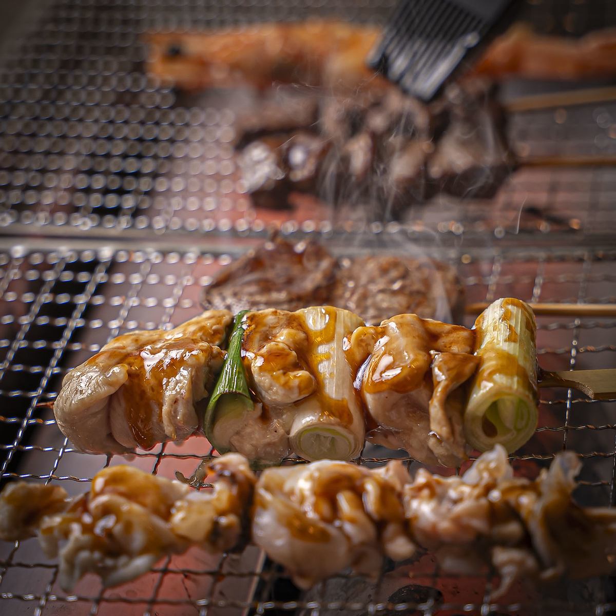 【難波駅スグ◎】卓上の串焼きを楽しむ◎
