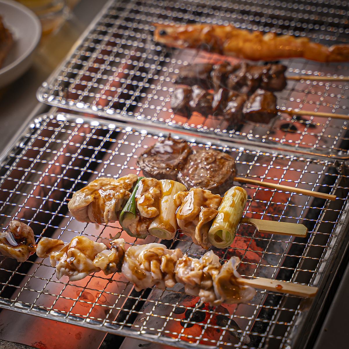 【難波駅スグ◎】上質な素材を使用した串焼きを楽しむ◎