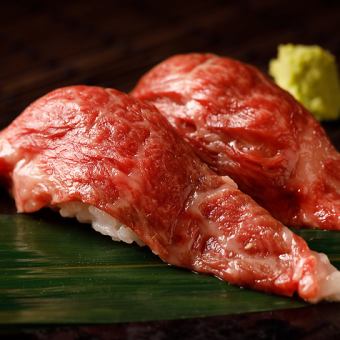『和牛炙り肉寿司含20品食べ放題コース』3時間飲み放題4480円⇒3450円