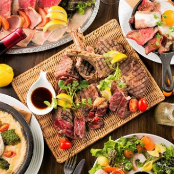 『山海-さんかい-コース』肉寿司・串焼きが食べ放題含10品 3時間飲み放題付 7000円⇒6000円