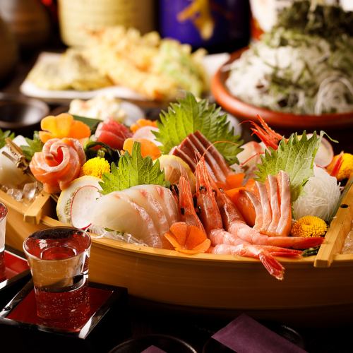 Introducing our banquet course featuring fresh sashimi♪