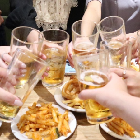 ２次会で大人気！【当日OK】単品飲み放題プラン（お料理別注文）